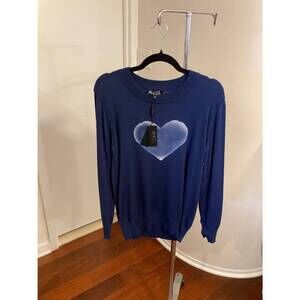 NEW ANGEL women's long sleeve tee in navy